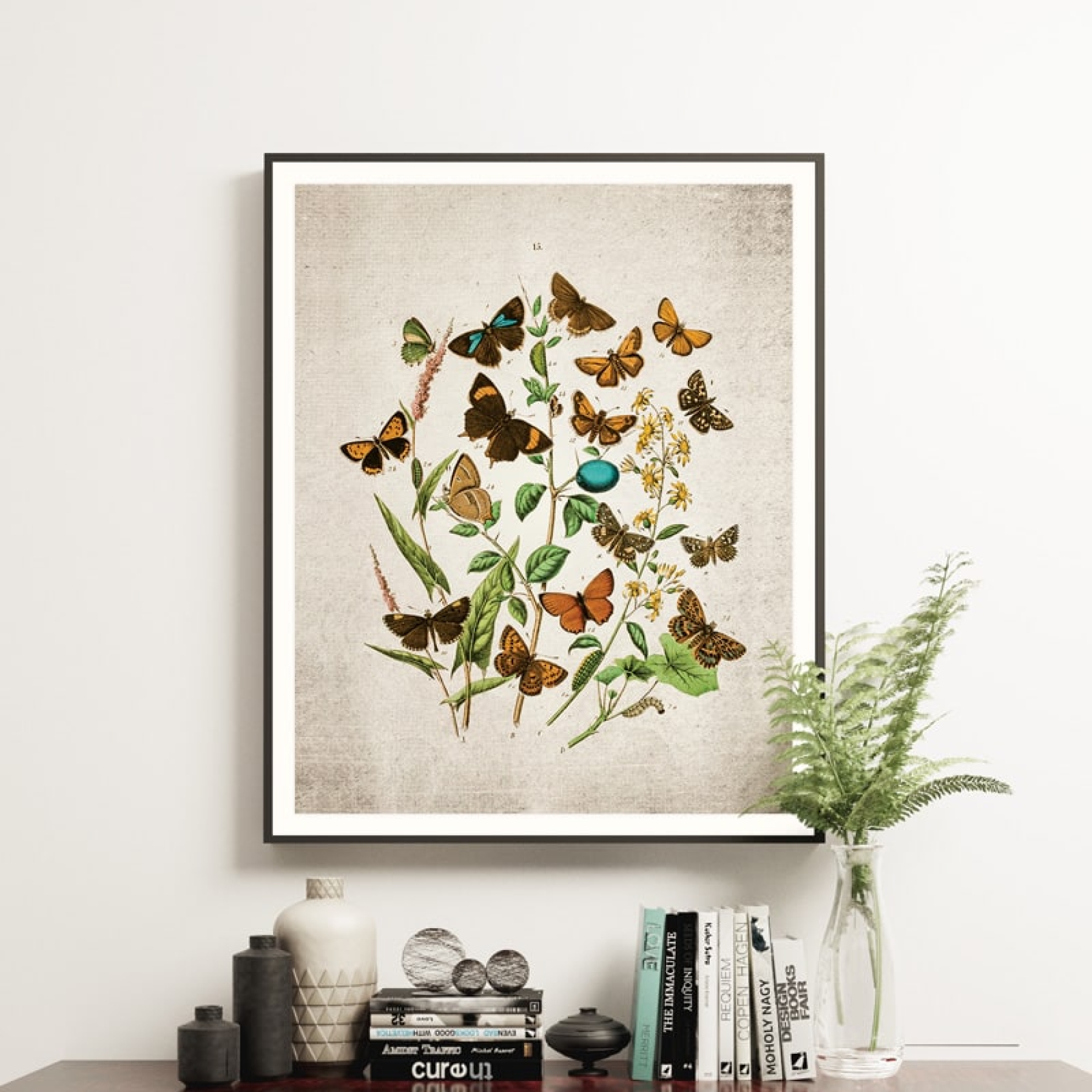 Vintage Entomology Giclee Print (British Butterflies Four Plate From 1882)