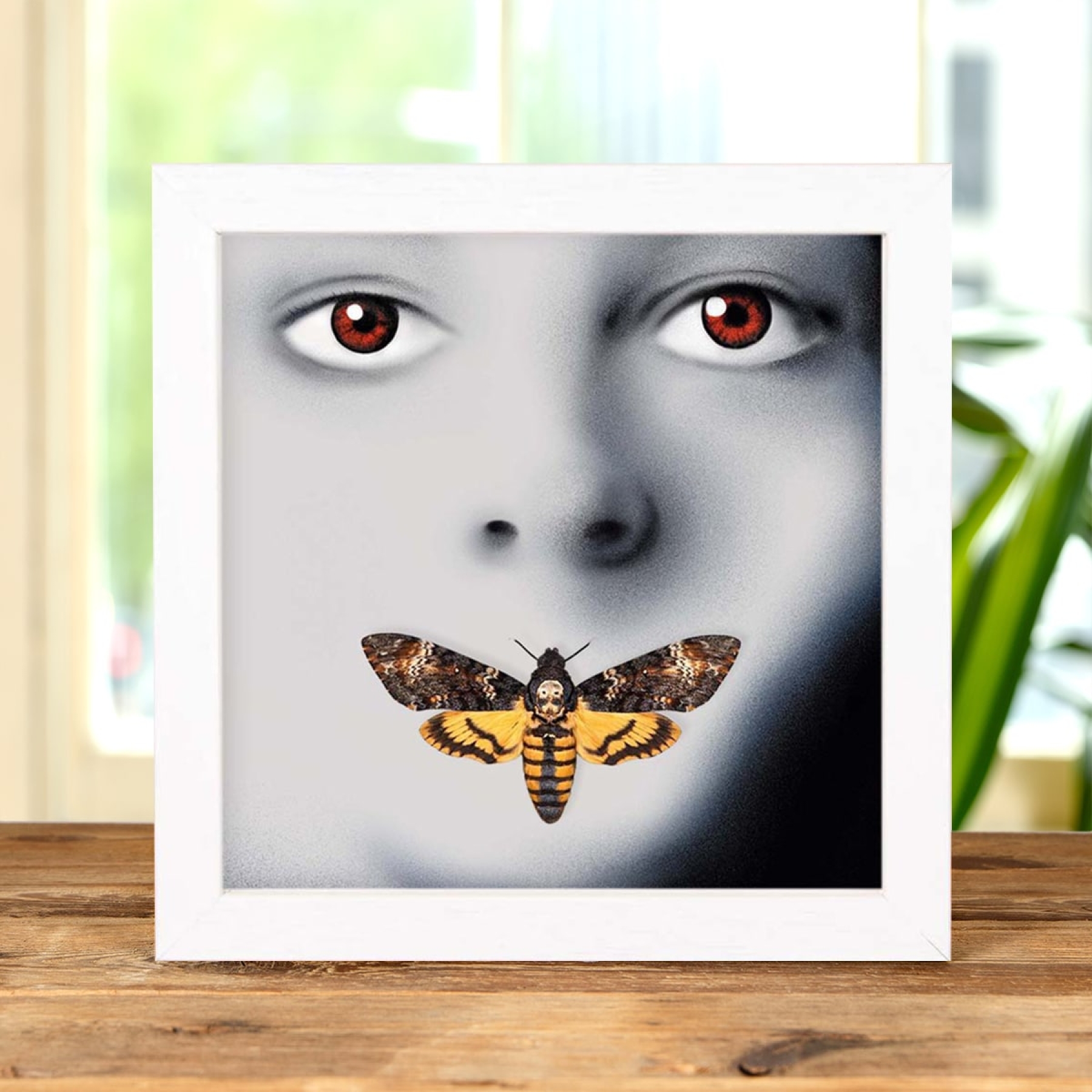 Silence of the Lambs Movie Poster Art with Death's Head Hawk Moth