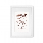 Pterodactyloid Pterosaur Dinosaur (Anhanguera sp) Watercolour Giclée Print