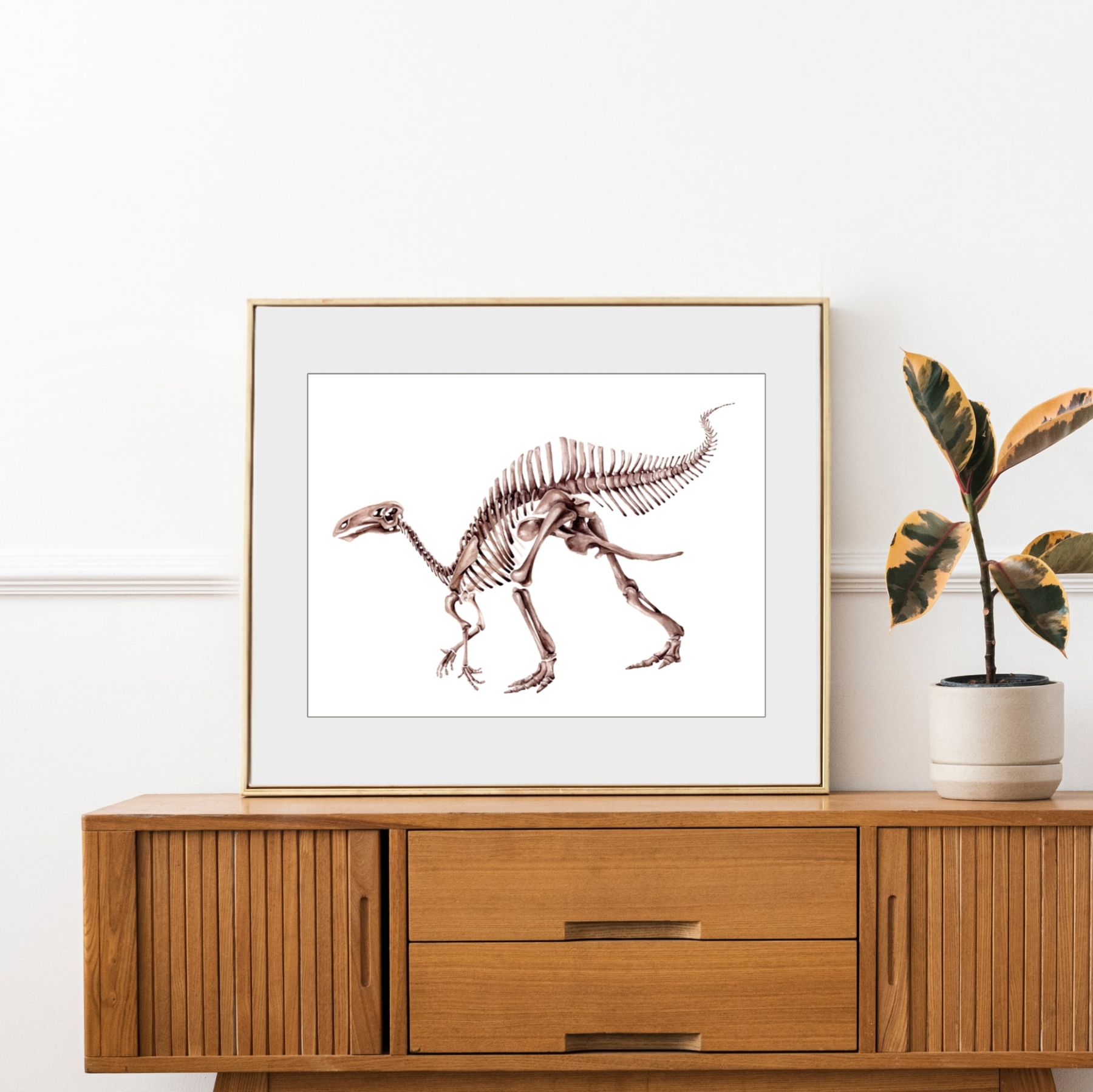 Riabininohadros Dinosaur Watercolour Giclée Print Riabininohadros Dinosaur Watercolour Giclée Print