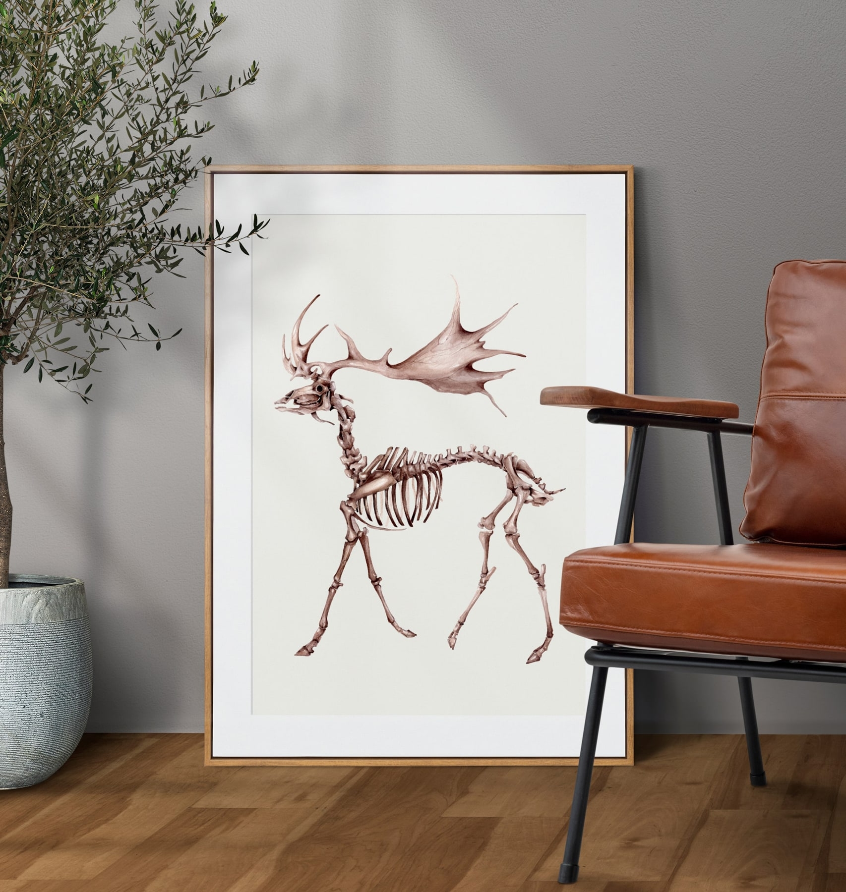 Megaloceros Watercolour Giclée Print