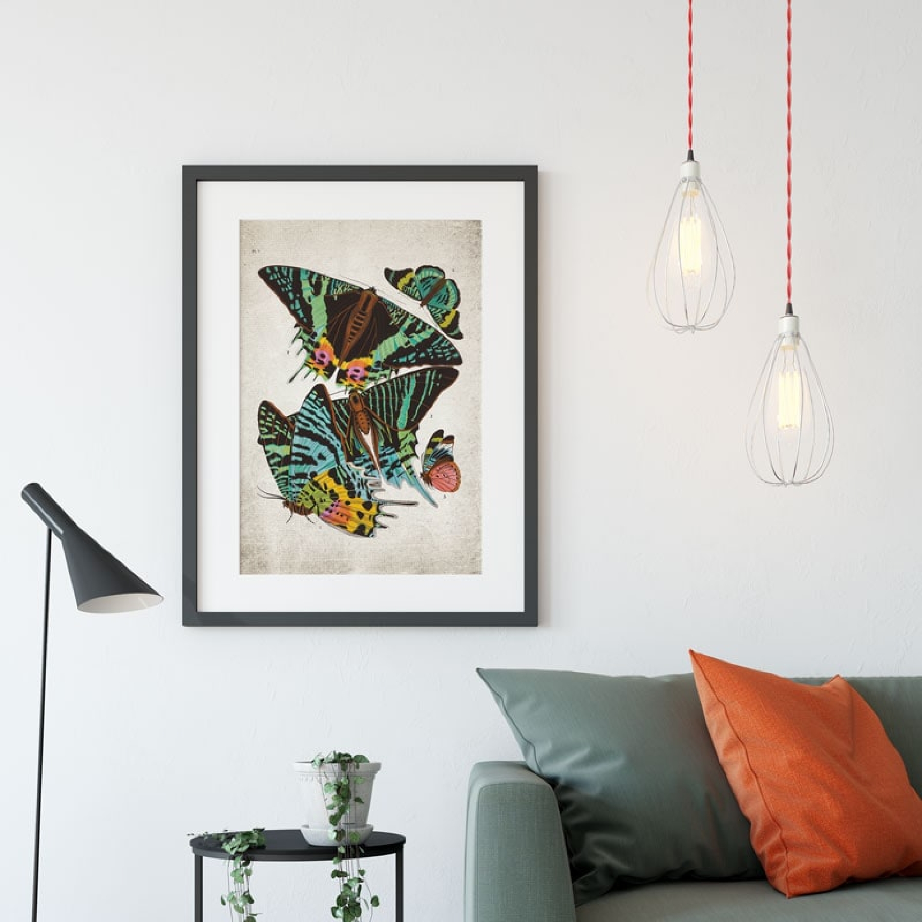 Vintage Entomology Giclee Print (Sunset Moth Scene 1925) Vintage Entomology Giclee Print (Sunset Moth Scene 1925)