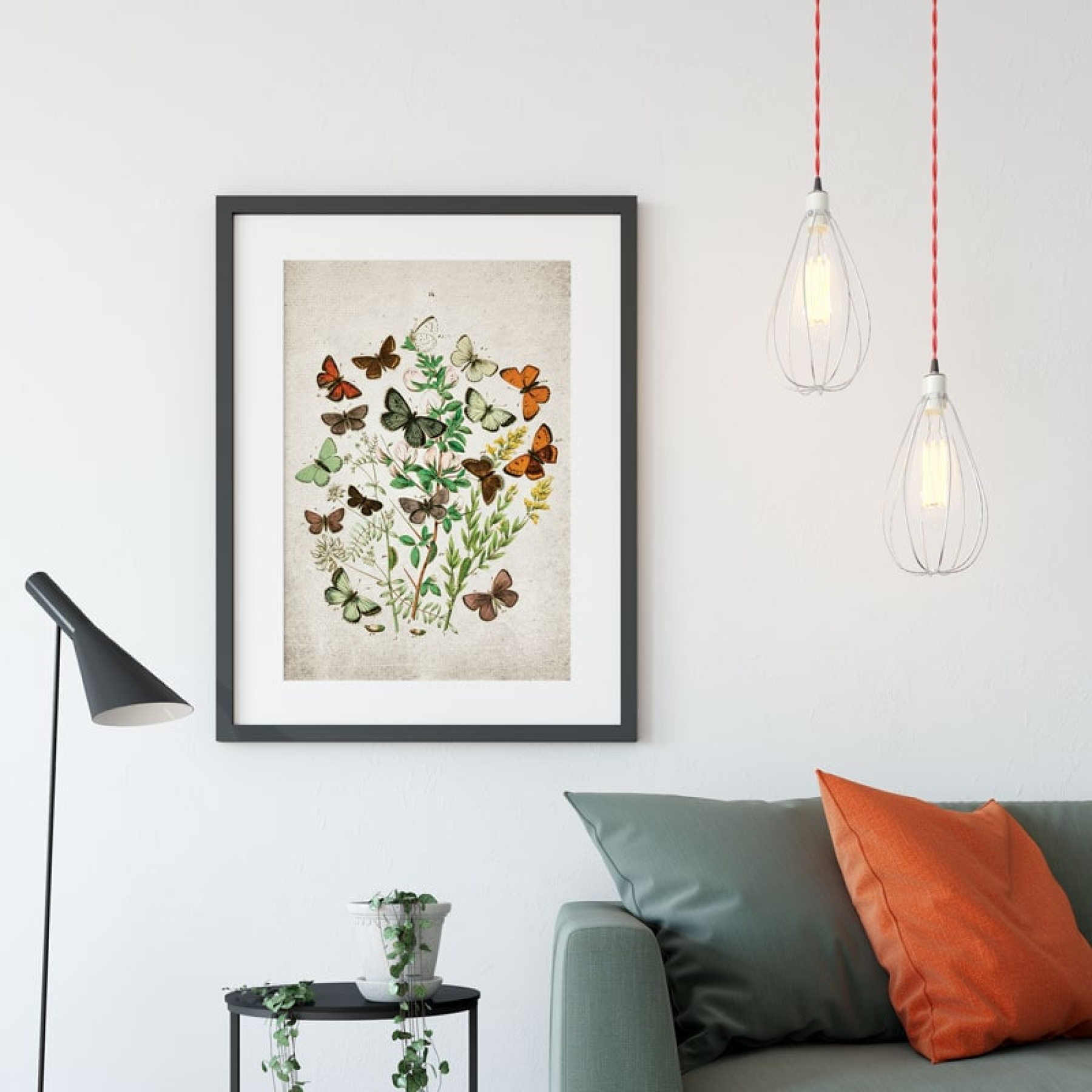 Minibeast Vintage Entomology Giclee Print (British Butterflies Three Plate From 1882)