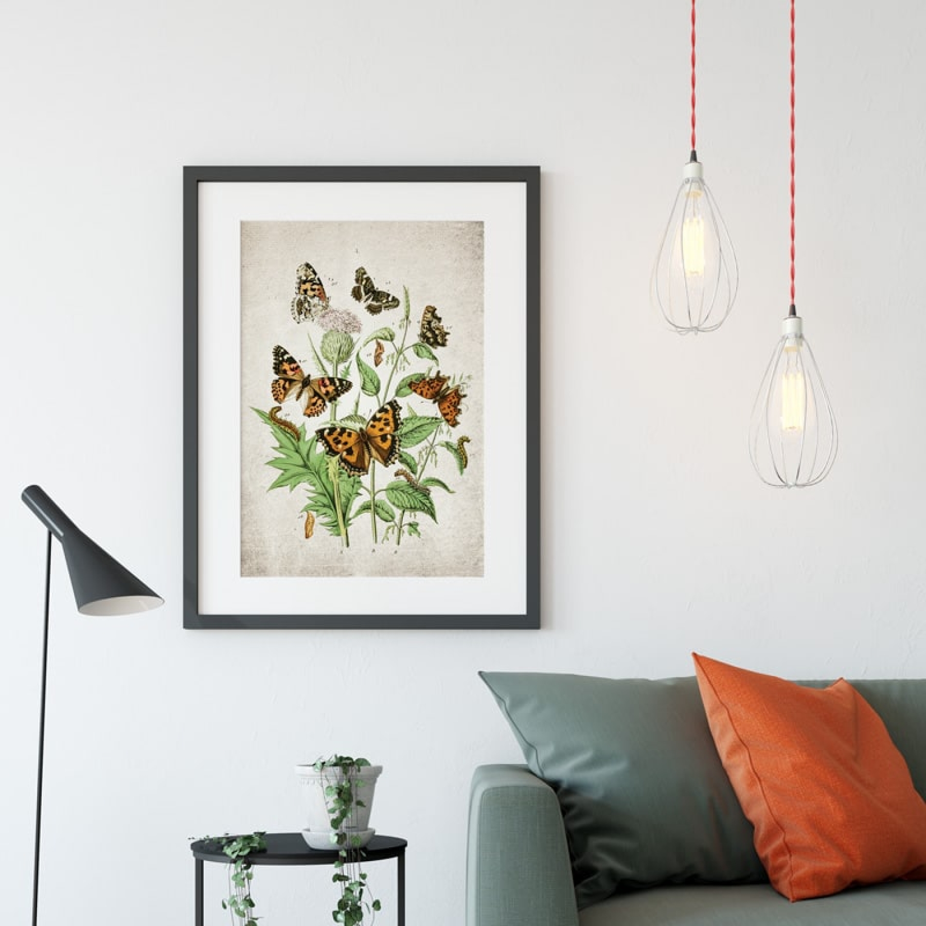 Minibeast Vintage Entomology Giclee Print (European Butterflies Plate From 1882)