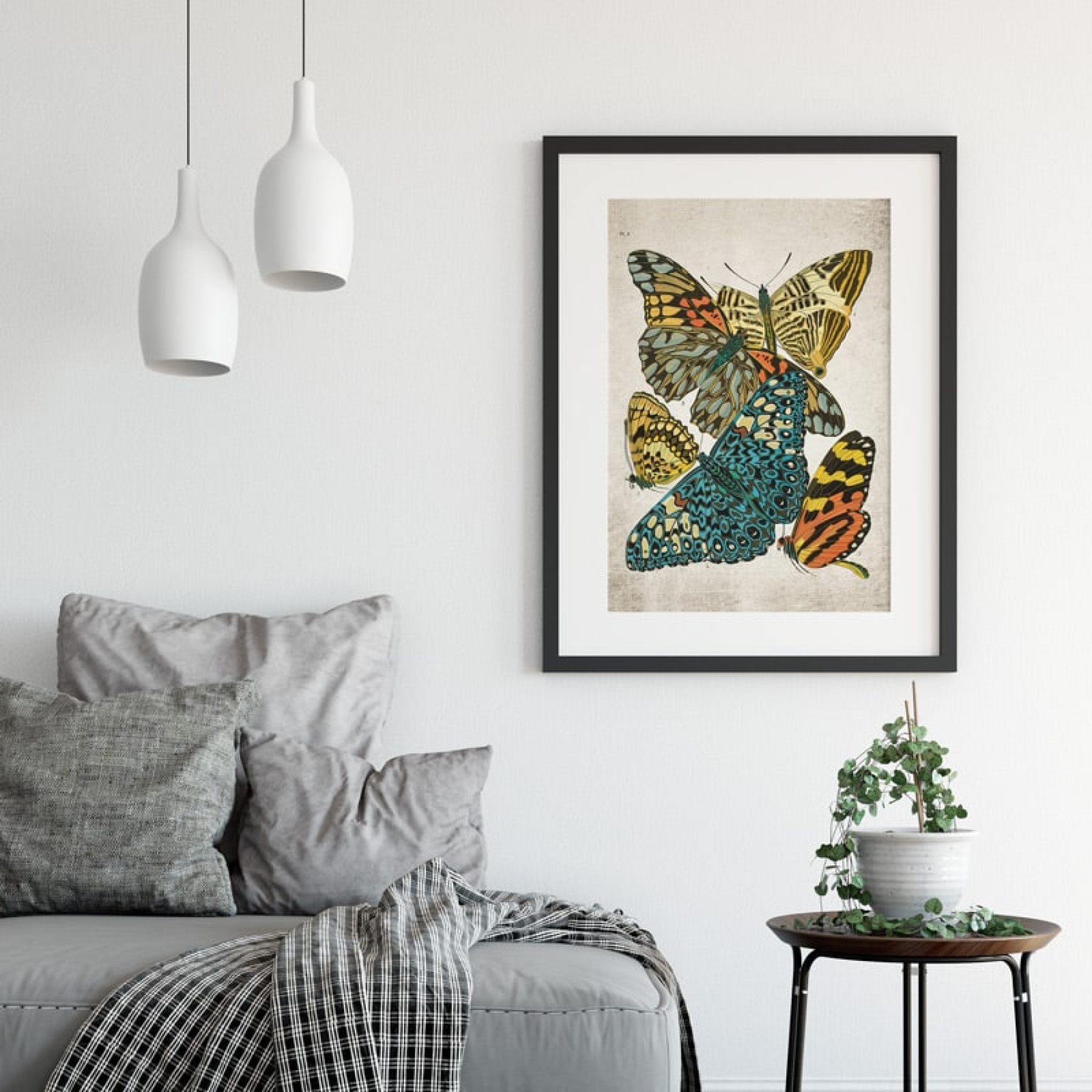 Vintage Entomology Giclee Print (Papilio Scene #3 from 1925)