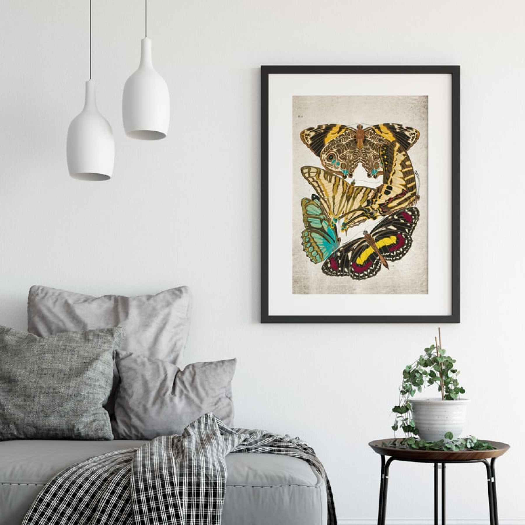 Vintage Entomology Giclee Print (Papilio Scene #4 from 1925)