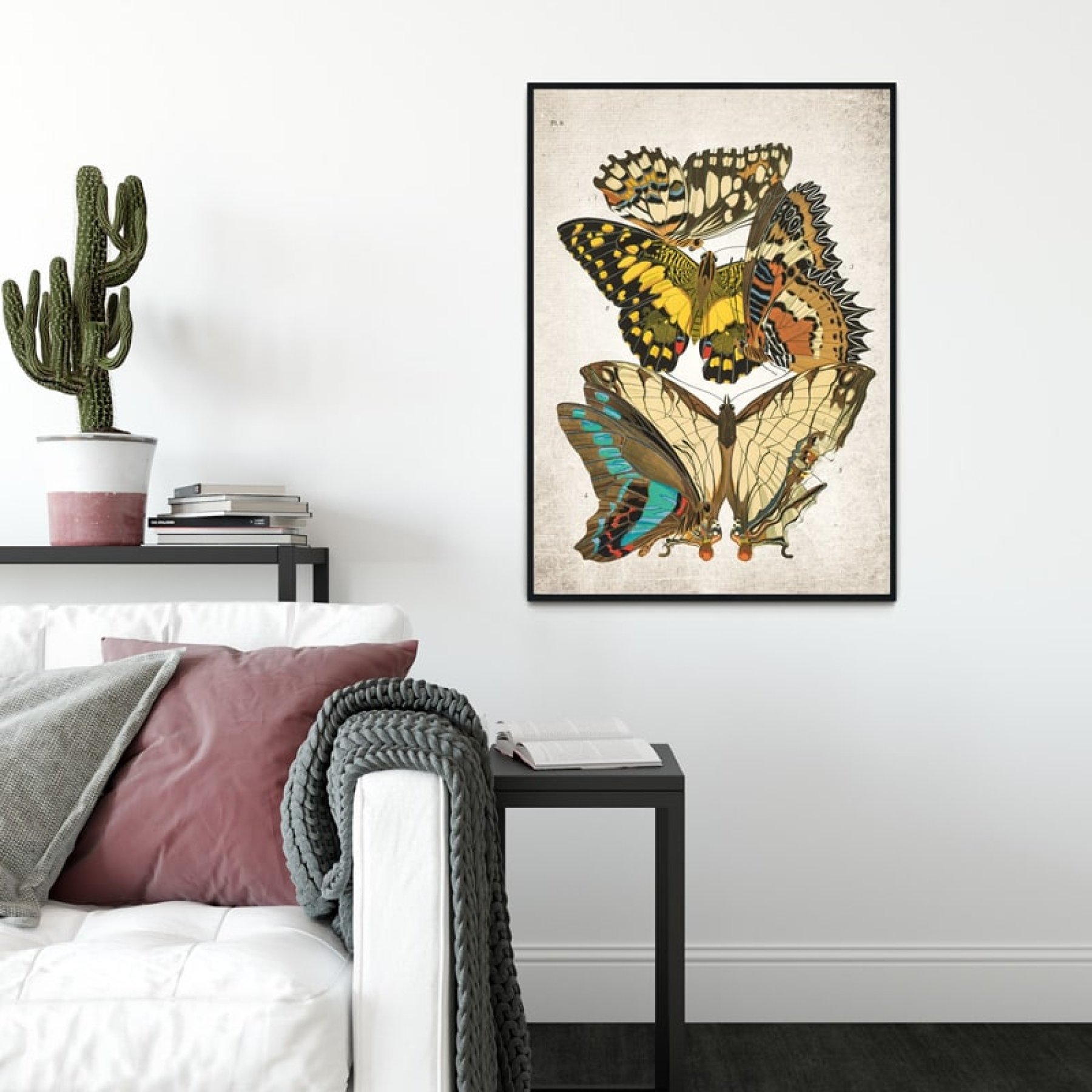 Vintage Entomology Giclee Print (Papilio Scene #7 from 1925)