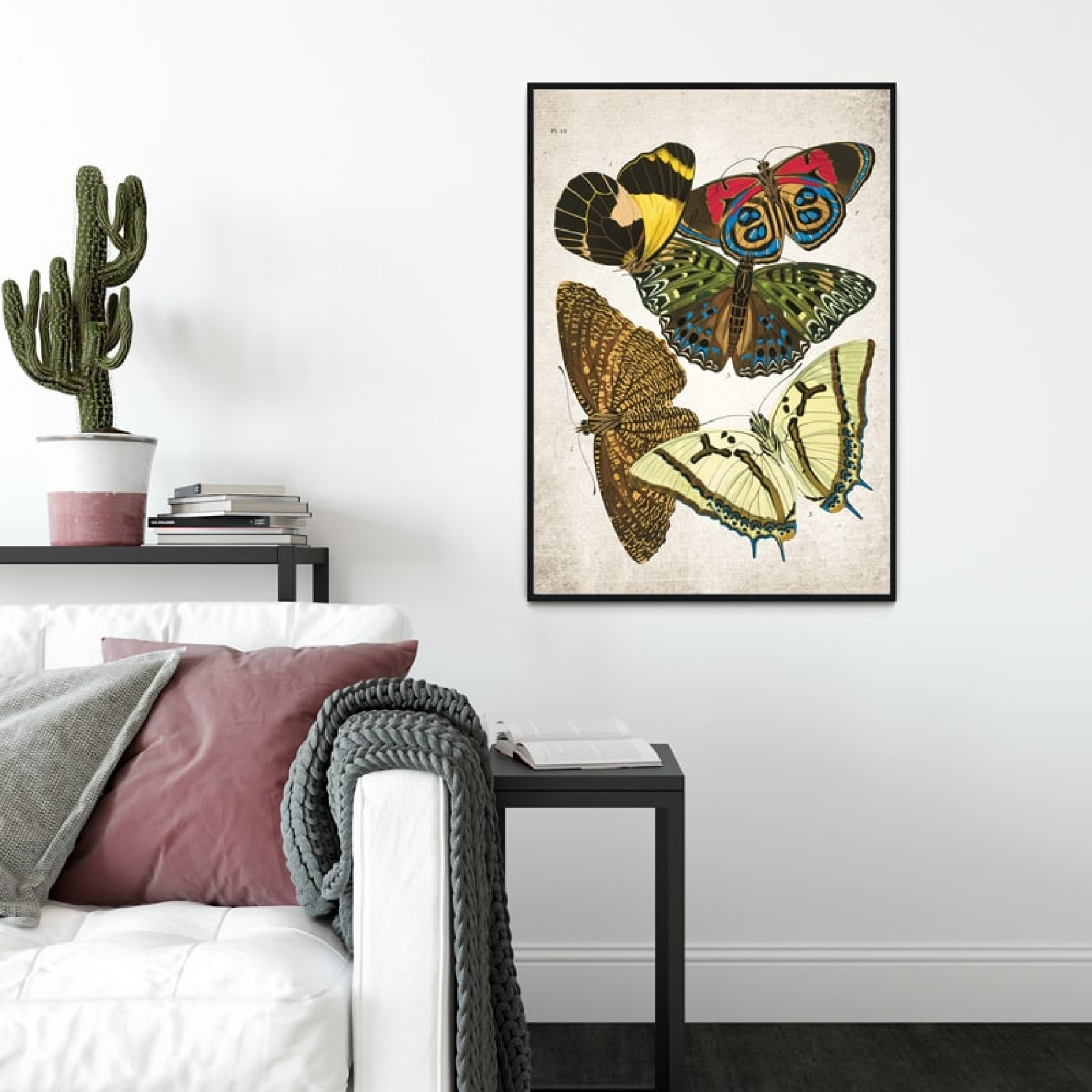 Minibeast Vintage Entomology Giclee Print (Papilio Scene #9 from 1925)