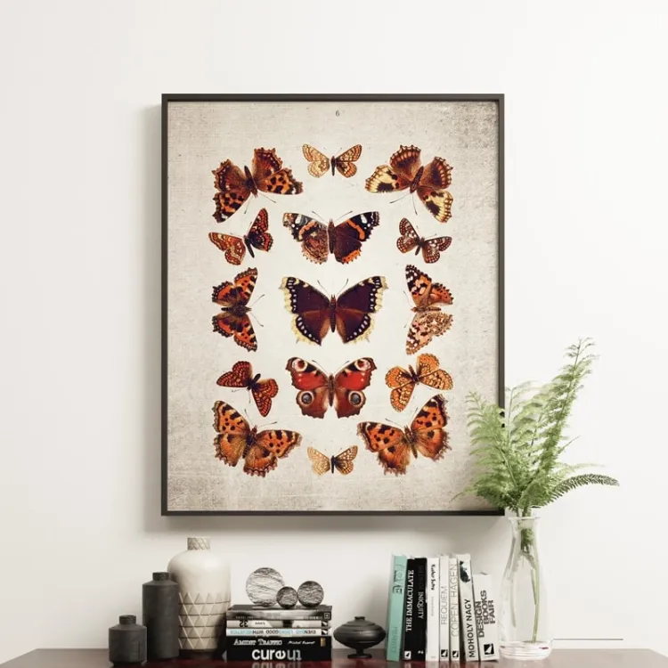 Vintage Entomology Giclee Print (British Butterflies Plate From 1837)