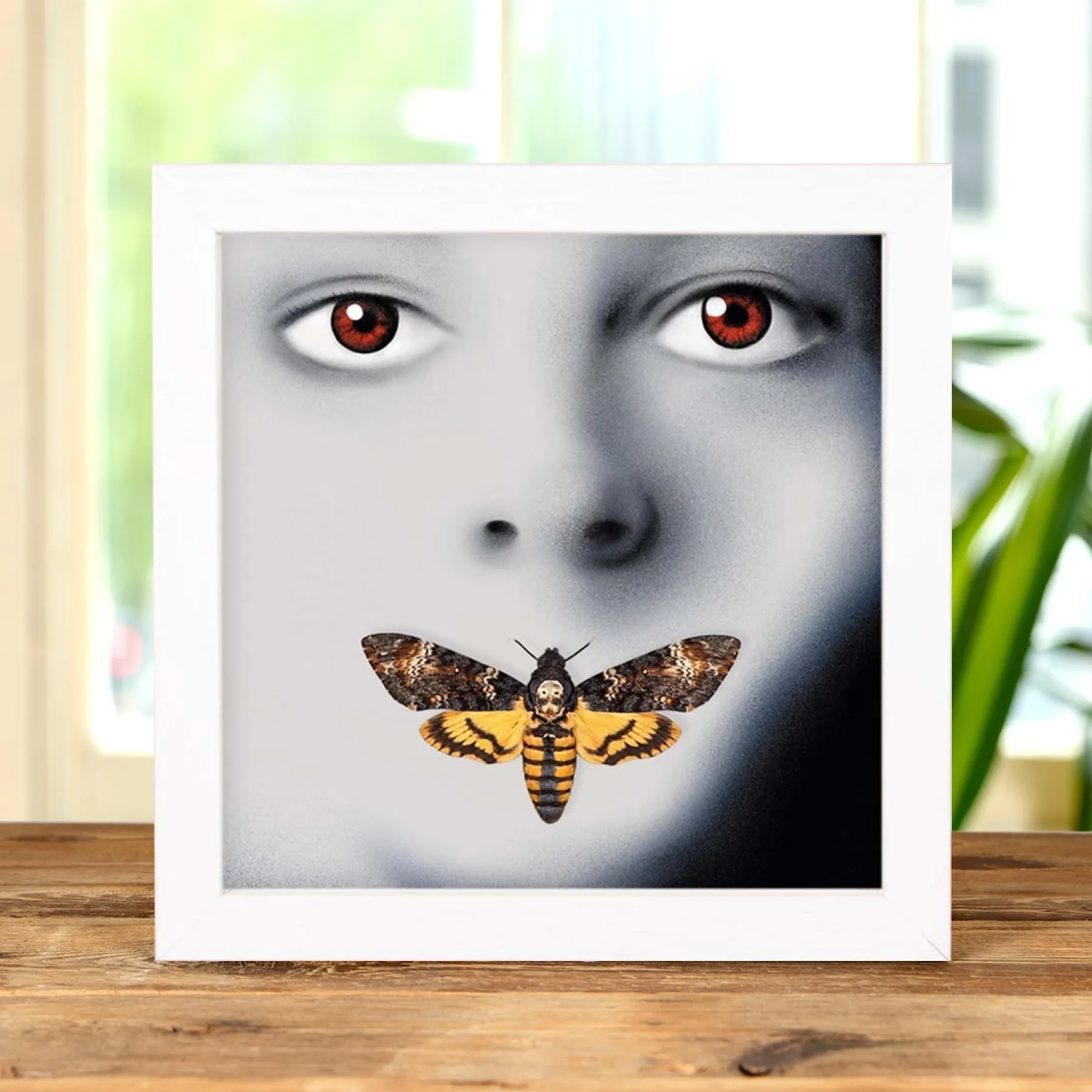 Silence of the Lambs Movie Poster Art with Death's Head Hawk Moth Minibeast Silence of the Lambs Movie Poster Art with Death's Head Hawk Moth