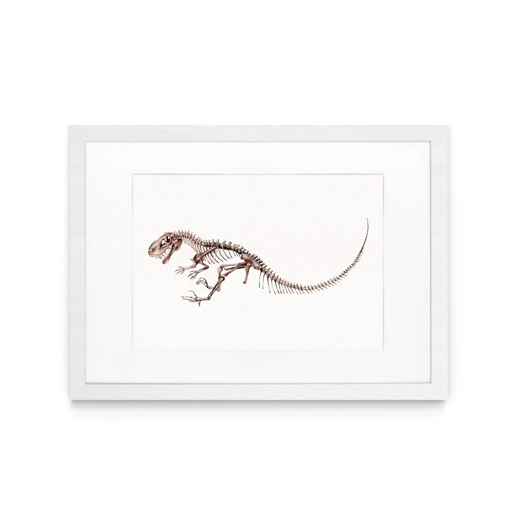Minibeast Allosaurus Dinosaur aquarel gicléeprint