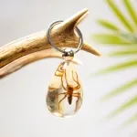 Minibeast Yellow Spider in Resin Keyring