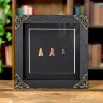 Minibeast Neolithic Arrowhead Trio In Baroque Style Frame from 4,000 BC