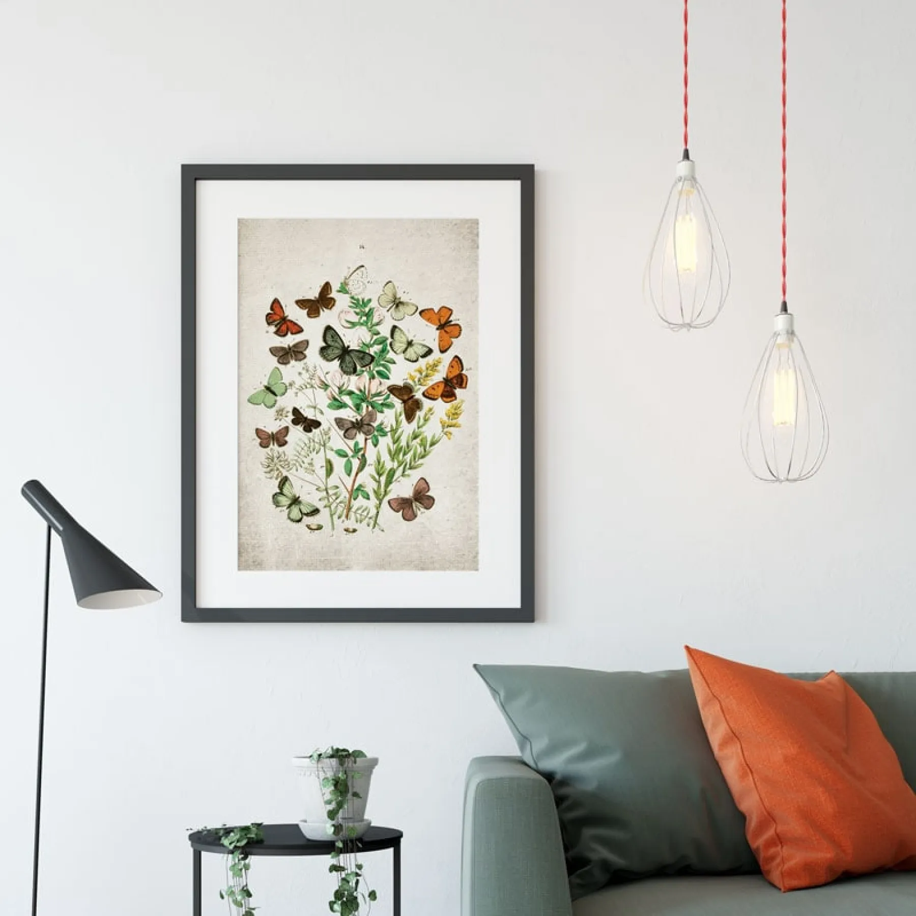 Minibeast Vintage Entomology Giclee Print (British Butterflies Three Plate From 1882)