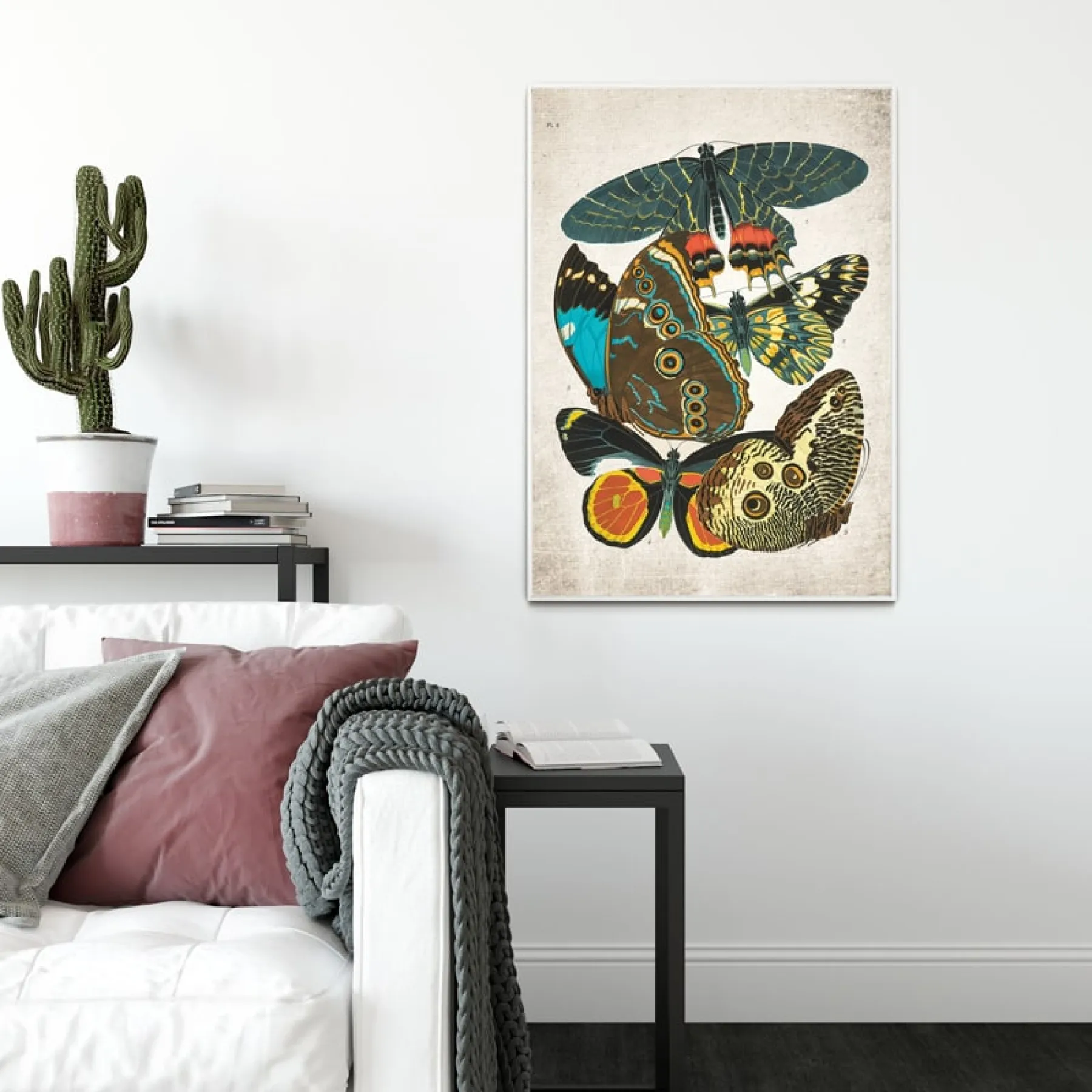 Minibeast Vintage Entomology Giclee Print (Papilio Scene #2 from 1925)