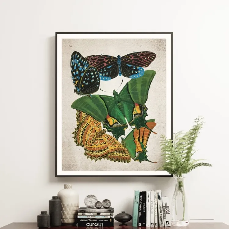 Vintage Entomology Giclee Print (Papilio Scene #5 from 1925)